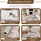Washable Rugs Living Room Large Ultra Thin