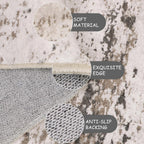 Washable Rugs Living Room Large Ultra Thin