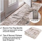 Washable Rugs Living Room Large Ultra Thin
