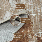 Washable Rugs Living Room Large Ultra Thin