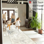 Washable Rugs Living Room Large Ultra Thin