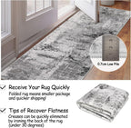 Washable Rugs Living Room Large Ultra Thin