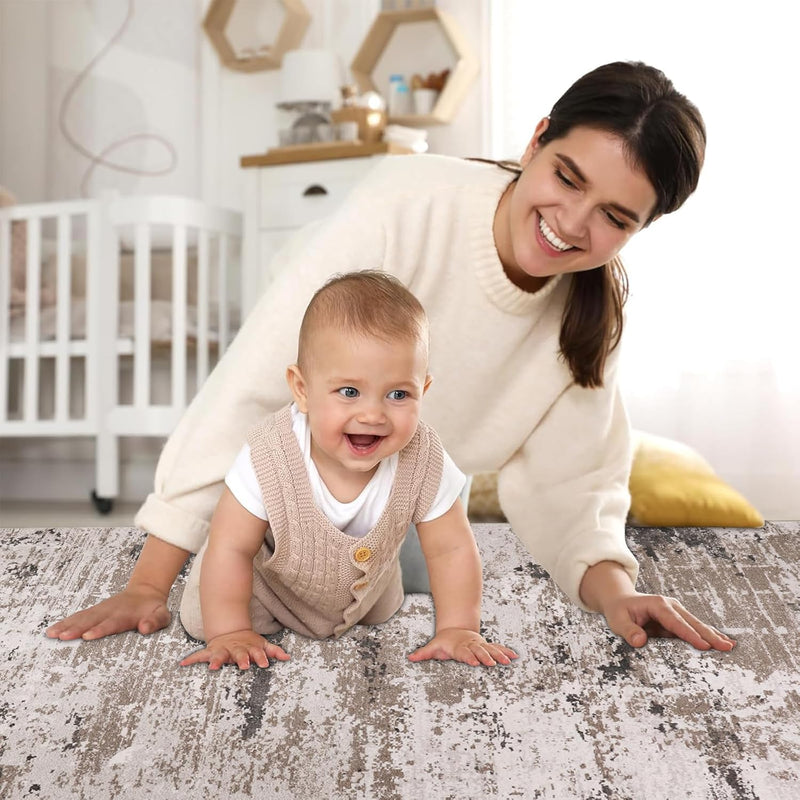 Washable Rugs Living Room Large Ultra Thin