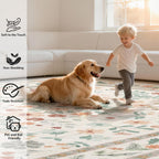 Washable Rugs Living Room Non Slip Floor