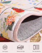 Washable Rugs Living Room Non Slip Floor