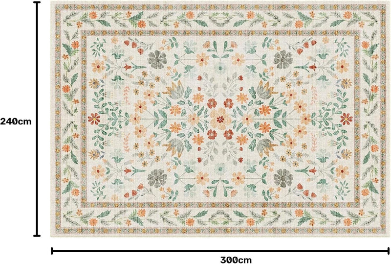 Washable Rugs Living Room Non Slip Floor
