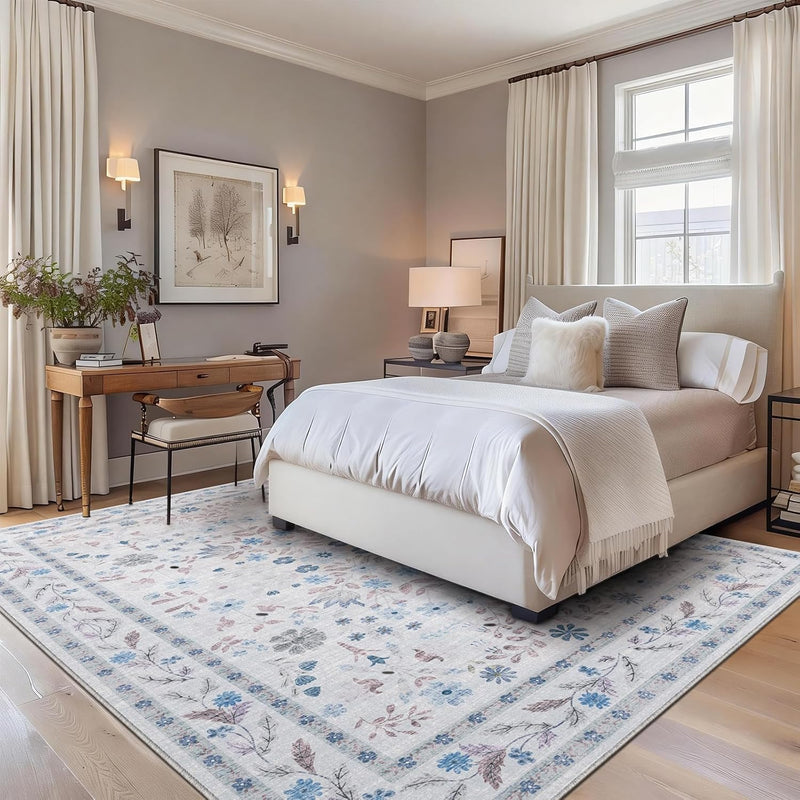 Washable Rugs Living Room Non Slip Floor