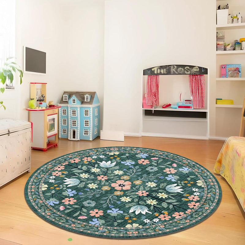 Washable Rugs Living Room Non Slip Floor