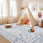 Washable Rugs Living Room Non Slip Floor