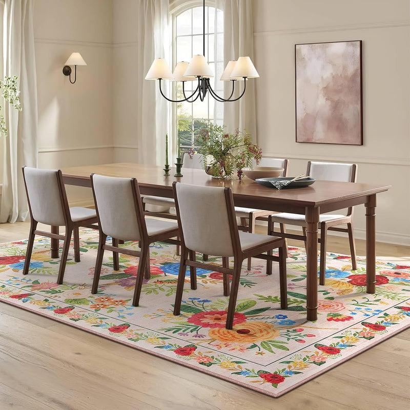Washable Rugs Living Room Non Slip Floor
