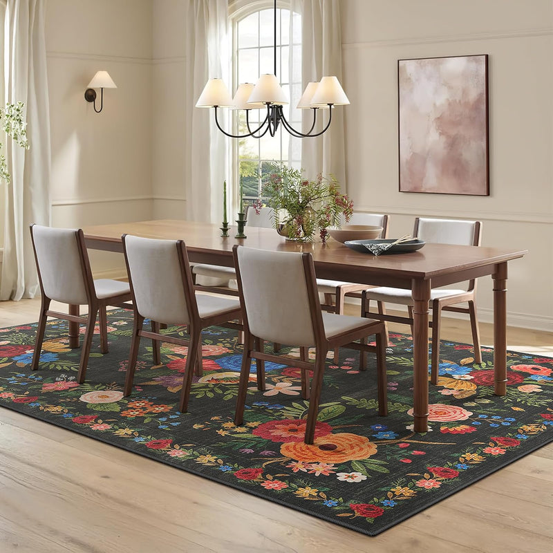 Washable Rugs Living Room Non Slip Floor