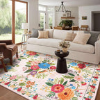 Washable Rugs Living Room Non Slip Floor