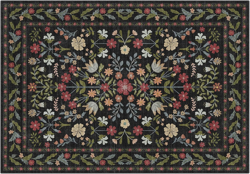 Washable Rugs Living Room Non Slip Floor