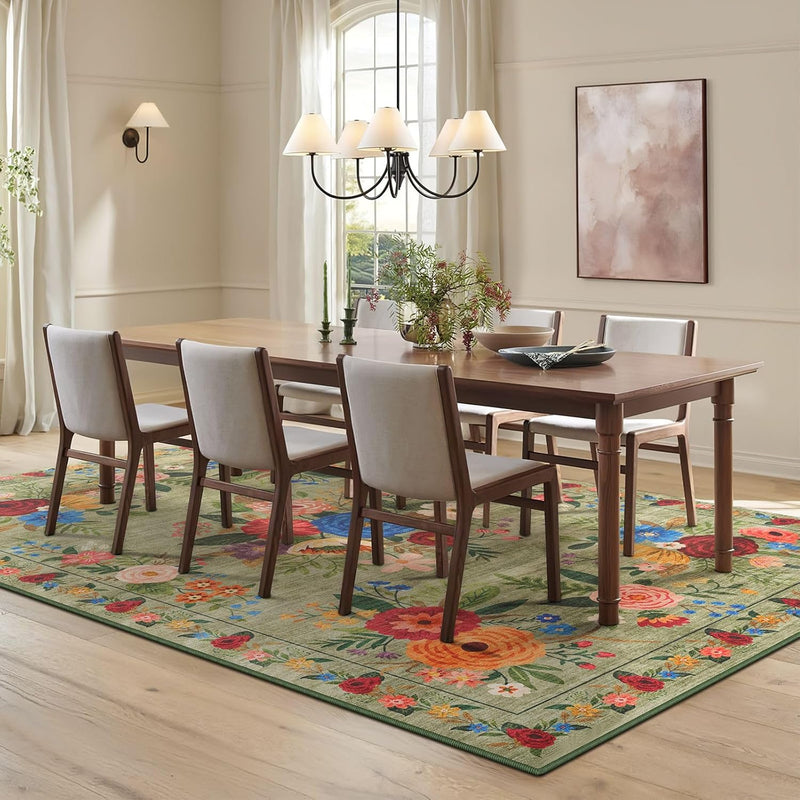 Washable Rugs Living Room Non Slip Floor