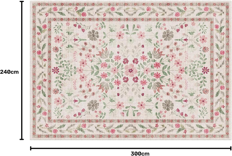 Washable Rugs Living Room Non Slip Floor