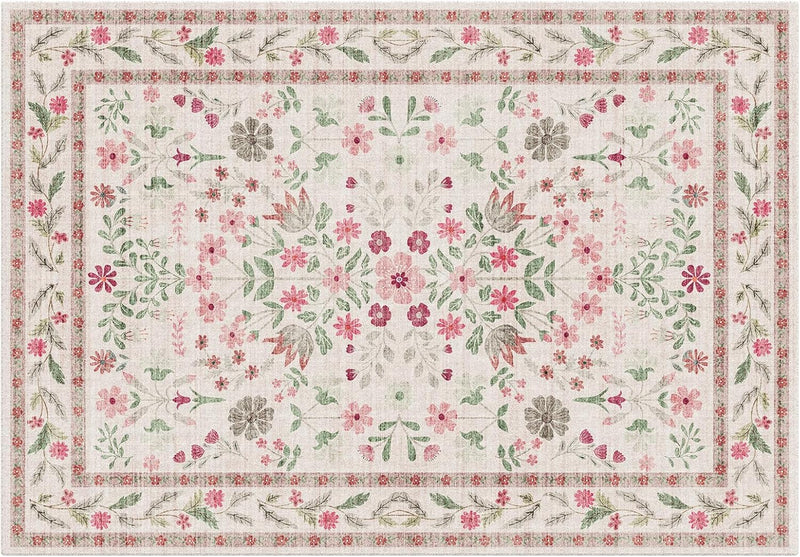Washable Rugs Living Room Non Slip Floor