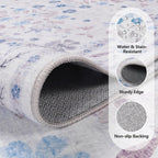 Washable Rugs Living Room Non Slip Floor
