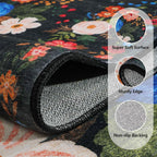 Washable Rugs Living Room Non Slip Floor