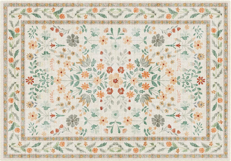 Washable Rugs Living Room Non Slip Floor
