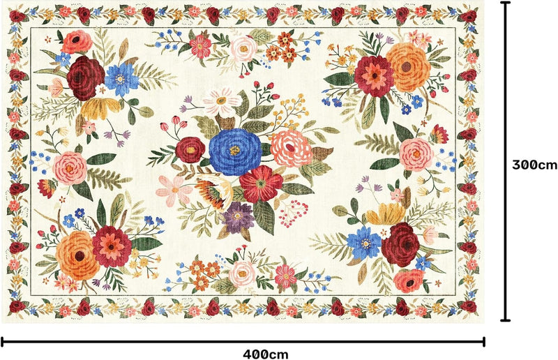 Washable Rugs Living Room Non Slip Floor