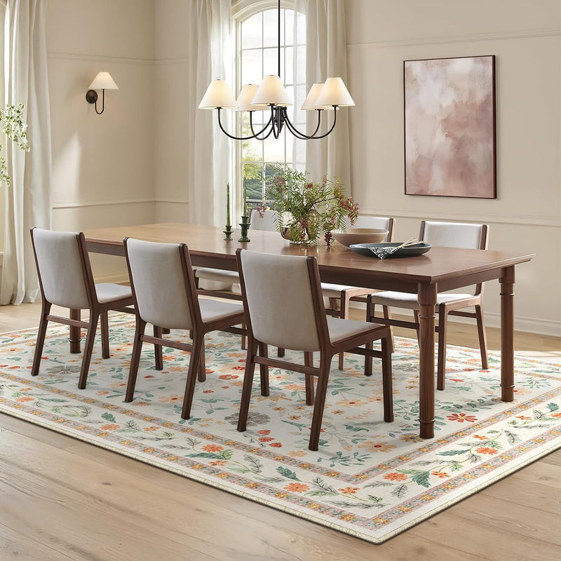 Washable Rugs Living Room Non Slip Floor