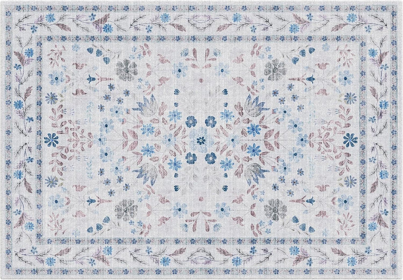 Washable Rugs Living Room Non Slip Floor