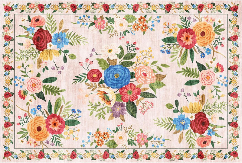 Washable Rugs Living Room Non Slip Floor