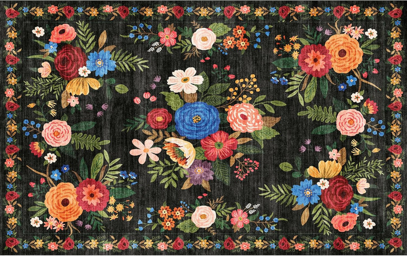 Washable Rugs Living Room Non Slip Floor