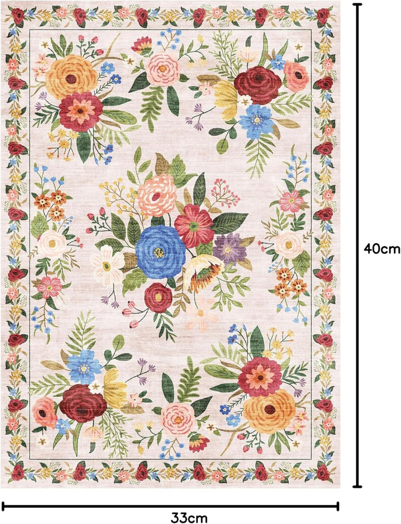 Washable Rugs Living Room Non Slip Floor