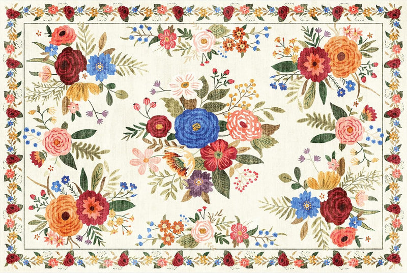 Washable Rugs Living Room Non Slip Floor