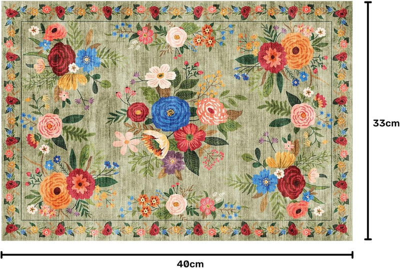 Washable Rugs Living Room Non Slip Floor