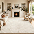 Washable Rugs Living Room Non-Slip Large Fluffy