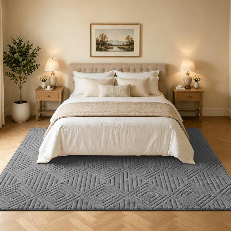 Washable Rugs Living Room Non-Slip Large Fluffy