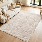 Washable Rugs Living Room Non-Slip Large Fluffy
