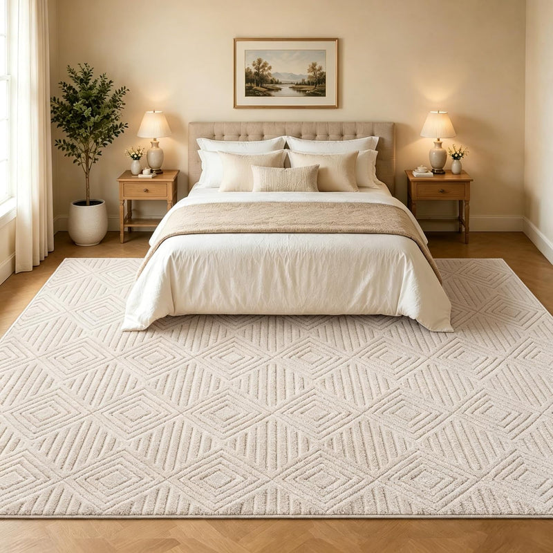 Washable Rugs Living Room Non-Slip Large Fluffy