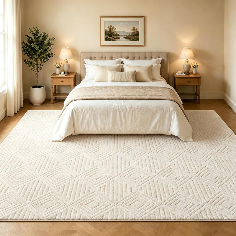 Washable Rugs Living Room Non-Slip Large Fluffy