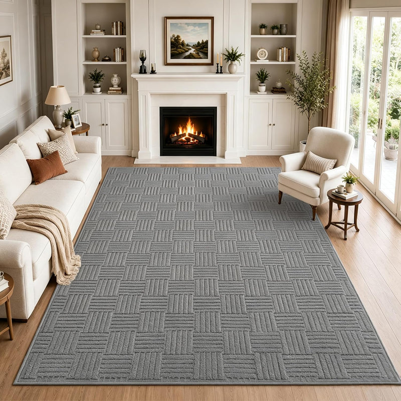 Washable Rugs Living Room Non-Slip Large Fluffy