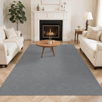 Washable Rugs Living Room Non-Slip Large Fluffy