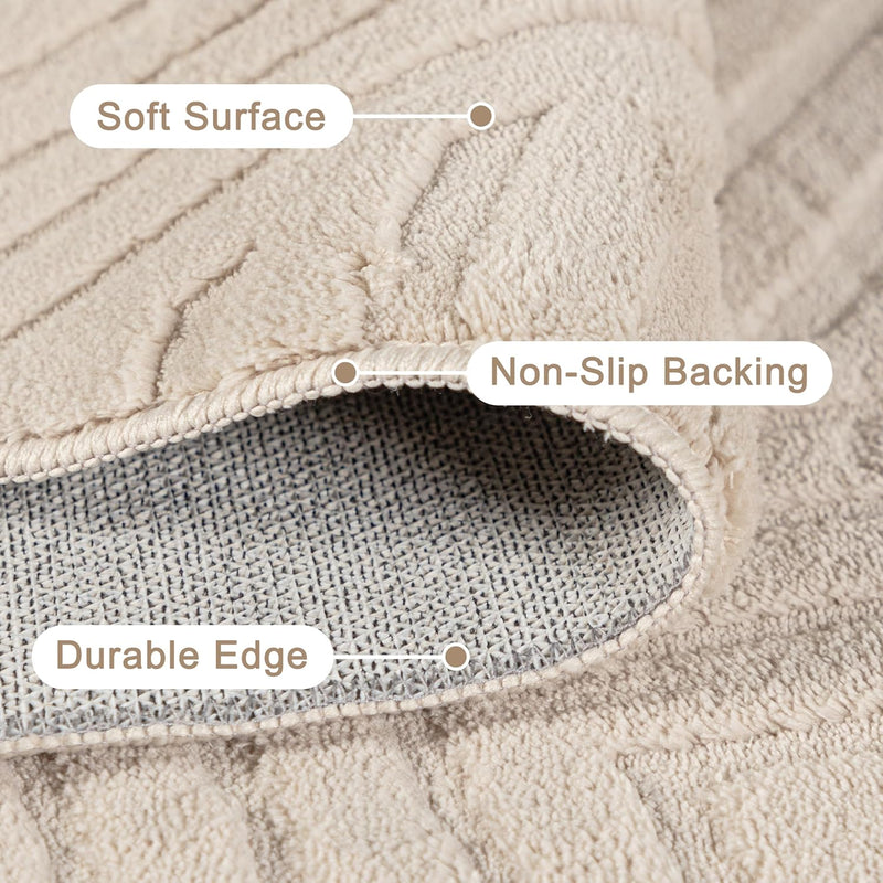 Washable Rugs Living Room Non-Slip Large Fluffy