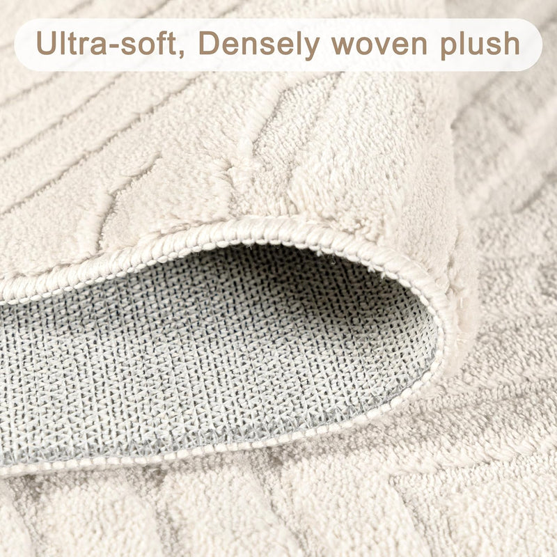 Washable Rugs Living Room Non-Slip Large Fluffy