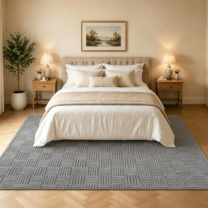 Washable Rugs Living Room Non-Slip Large Fluffy