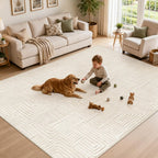 Washable Rugs Living Room Non-Slip Large Fluffy