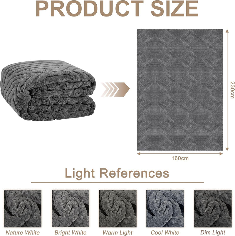 Washable Rugs Living Room Non-Slip Large Fluffy