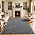 Washable Rugs Living Room Non-Slip Large Fluffy