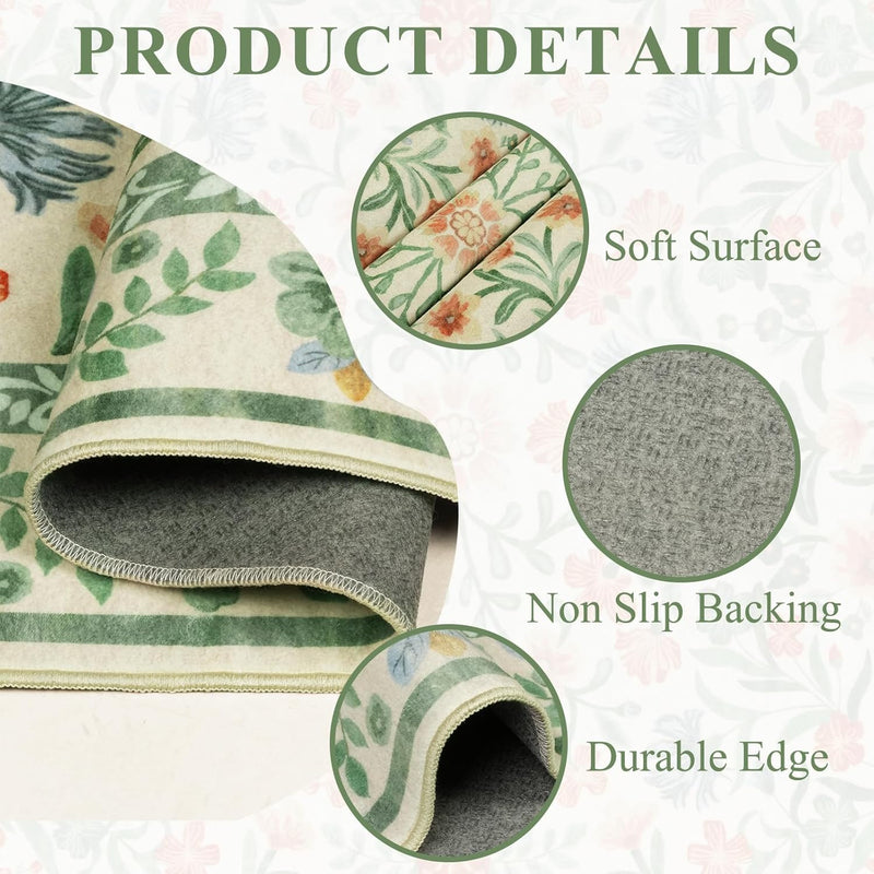 Washable Rugs Living Room Rug for Bedroom