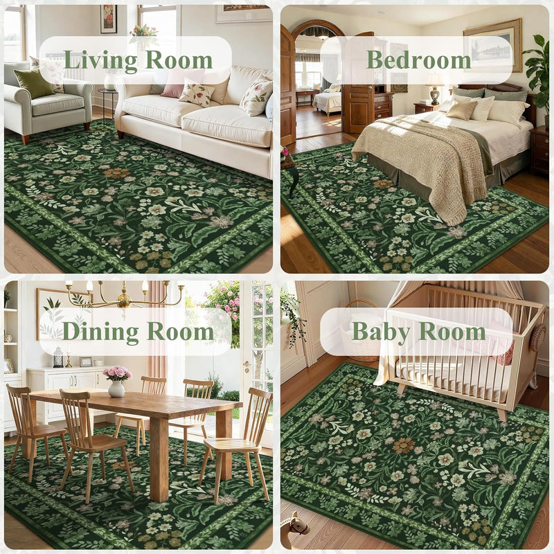 Washable Rugs Living Room Rug for Bedroom