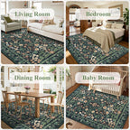 Washable Rugs Living Room Rug for Bedroom