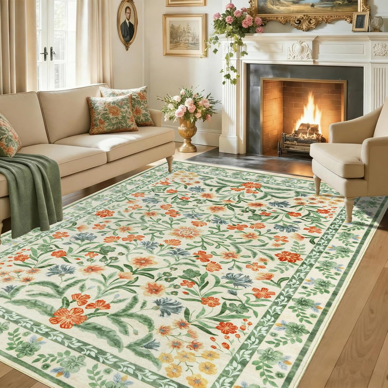 Washable Rugs Living Room Rug for Bedroom