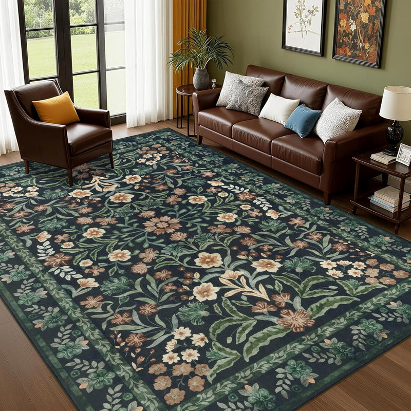 Washable Rugs Living Room Rug for Bedroom