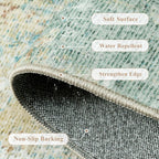 Washable Rugs Living Room Rug Large Carpet